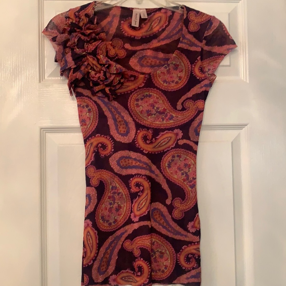 NWOT SweetPea S Bohemian Top Never worn stretch